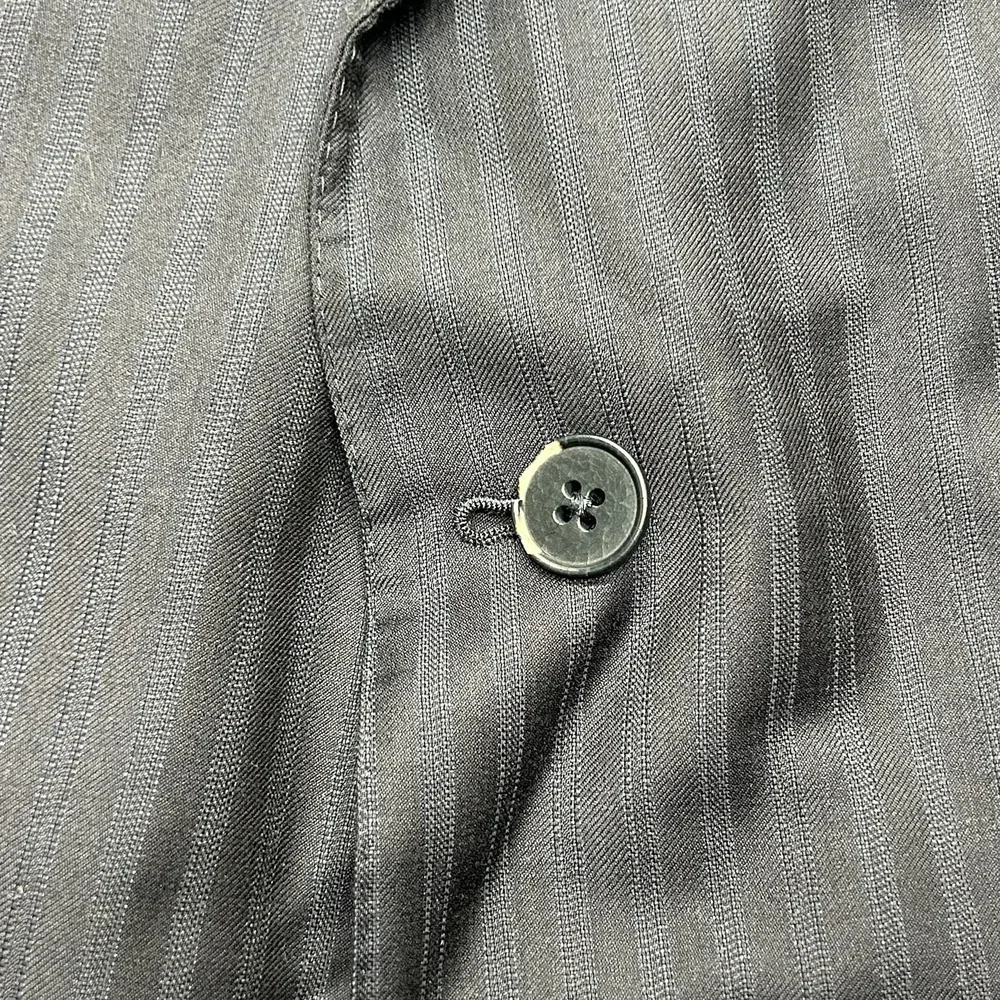 Ermenegildo Zegna Sport Coat Navy Striped Trofeo Wool 3 Button Blazer‎ 48R 58EU